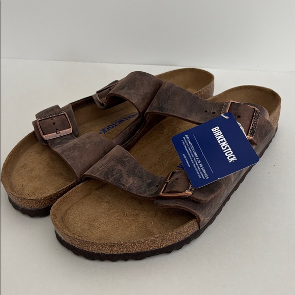Birkenstock Arizona Soft Footbed Oiled Leather Habana Sandals Mens EU 46 / US 13 - Picture 1 of 16